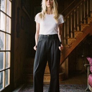 Christy Dawn Black Wide Leg Pants